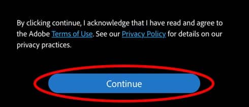 Adobe sign mobile step 3c