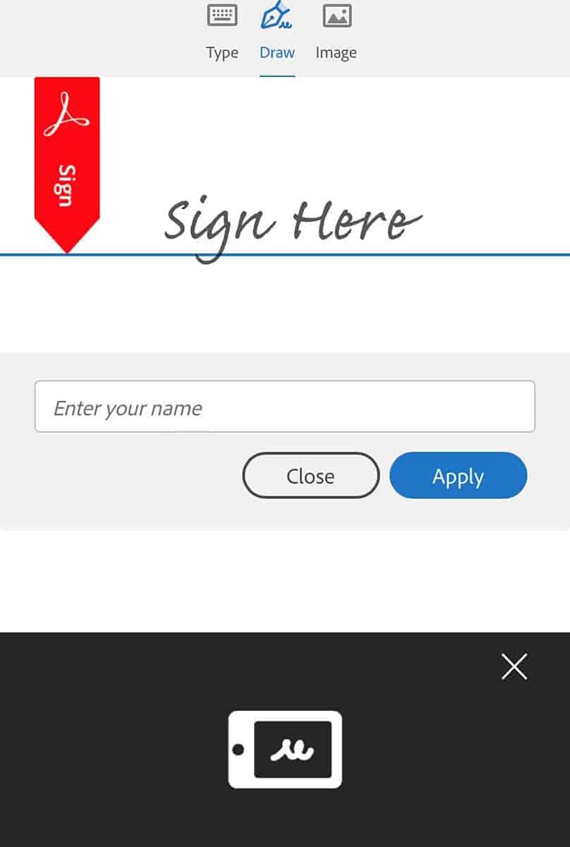 Adobe sign mobile step 6a
