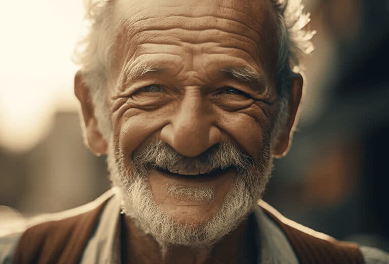 Warm elderly man smiling close-up, senior financial planning, asset management, investment strategies, aging wealth management.